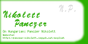 nikolett panczer business card